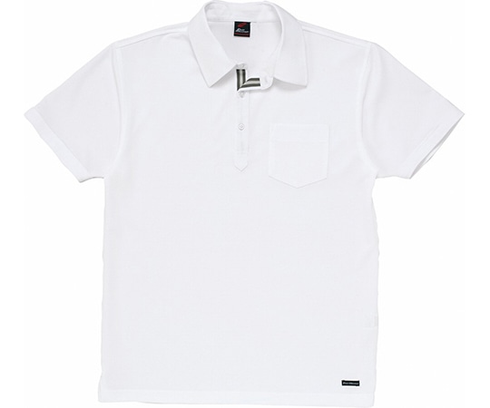 WHISEL（自重堂） 半袖ポロシャツ ホワイト LL 85214 1枚（ご注文単位1枚）【直送品】