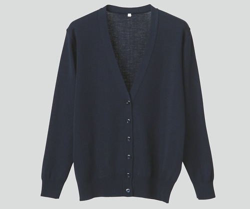 ディーフェイズ 抗ピル長袖カーディガン 濃紺 LL D-1001 1枚(ご注文単位1枚)【直送品】