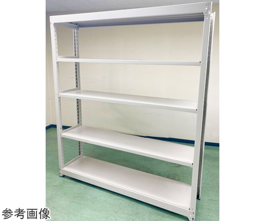 明興関包スチール 中量ボルトレスラック 単体 H2100×W1200×D870mm 天地5段単体 MN30-7490-5 1組（ご注文単位1組）【直送品】
