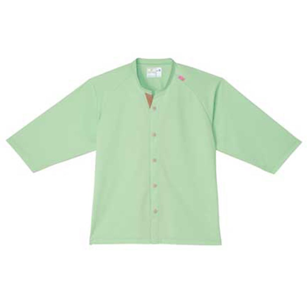 KIRAKU（トンボ） 前開きシャツ リーフグリーン M（身丈68cm） CV205-42 M 1枚（ご注文単位1枚）【直送品】