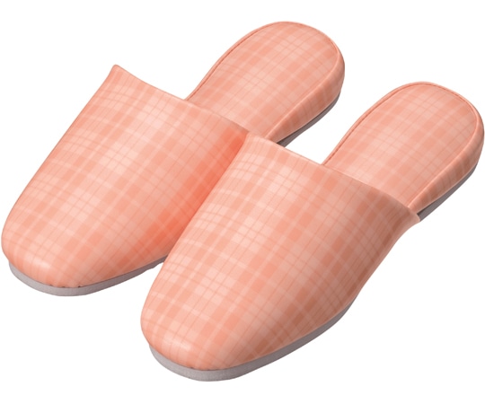 日紅商事 子供用スリッパチェック柄 ピンク 20足セット NC112（10ソクセット）-ピンク-20cm 1箱（ご注文単位1箱）【直送品】