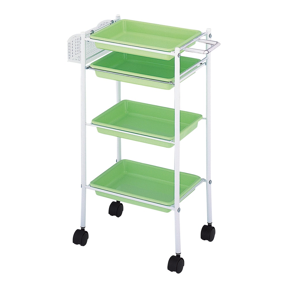 西村製作所 トレーワゴン（C-305） 510×280×835mm ライム  1台（ご注文単位1台）【直送品】