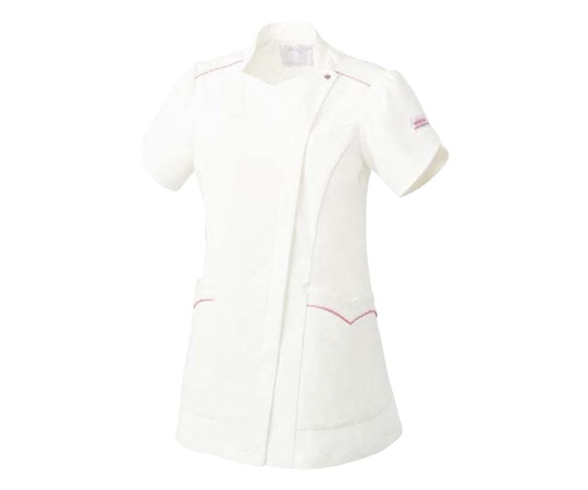 MICHEL KLEIN（ミッシェルクラン） ジャケット[女性用] オフホワイト×ピンク 3L コネクト（トリコット） 袖丈18cm MK-0040 1着（ご注文単位1着）【直送品】