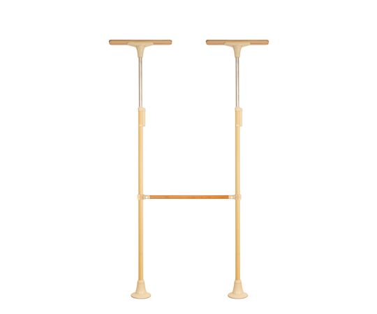 DIPPERホクメイ ベスポジBPZ Tベース レギュラー H型 木手すり 固定900 セット BPZ-H2000-51 1個（ご注文単位1個）【直送品】