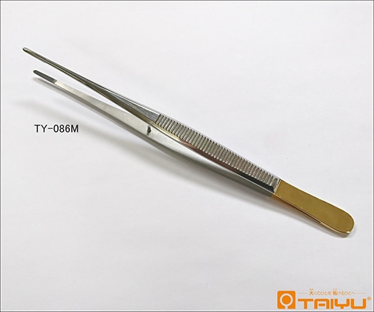 TAIYU（大祐医科工業） スタンダード鑷子 チップ付 無鈎 併式 ダボ無 全長20cm TY-086L 1本（ご注文単位1本）【直送品】