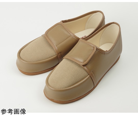 マリアンヌ製靴 足元応援W603 片足（右）茶 24.0cm  1個（ご注文単位1個）【直送品】