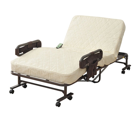 山善（YAMAZEN） 電動スプリング折りたたみベッド ベージュ ELB-7（S）J 1台（ご注文単位1台）【直送品】