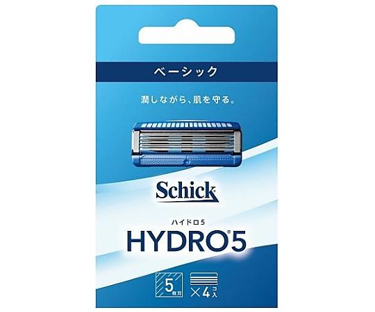 シック・ジャパン ハイドロ5 ベーシック 替刃 1箱（4個入）  1箱（ご注文単位1箱）【直送品】