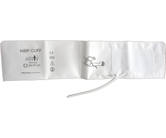 ビットストロング BSディスポーザブル血圧計カフ シリーズF（不織布）大人/長身 ISO/IEC 80369-5互換コネクタ付き 5個入 Y000DAL1 1袋（ご注文単位1袋）【直送品】