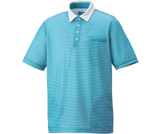 KAZEN ニットシャツ シーグリーン M KZN236-12 1枚（ご注文単位1枚）【直送品】