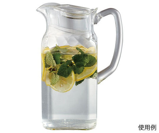 三宝産業（YUKIWA） ピッチャー（角）/MSリッド 1900cc 03030170 1個（ご注文単位1個）【直送品】