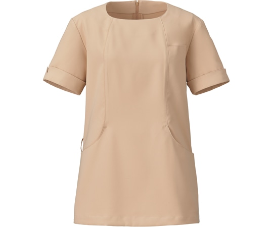 KAZEN レディスプルオーバー ベージュ 4L KZN311-16 1枚（ご注文単位1枚）【直送品】