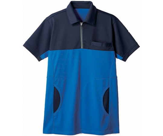 住商モンブラン ポロシャツ 兼用 半袖 ネイビー/ブルー SS 72-483 SS 1枚（ご注文単位1枚）【直送品】