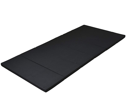 Achilles(アキレス) 全面かため 高硬度6つ折りマットレス シングル ブラック MK6-S BK 1枚(ご注文単位1枚)【直送品】