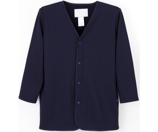 ナガイレーベン 男女兼用カーディガン ネイビー L FA-4500 1枚(ご注文単位1枚)【直送品】