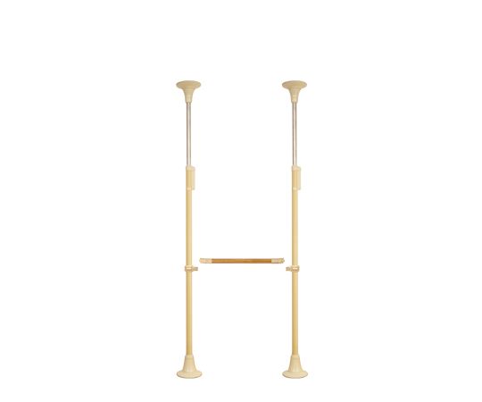 DIPPERホクメイ ベスポジBPZ 丸ベース ショート H型 木手すり 取り外し600 セット BPZ-H2300-20 1個（ご注文単位1個）【直送品】