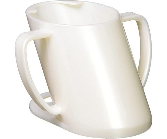 T&M 飲みやすい､飲ませやすいカップ 日本製 ホワイト  1個（ご注文単位1個）【直送品】