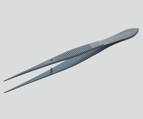 日本フリッツメディコ 眼科ピンセット（チタン製） 無鈎 TN-0490736L 1本（ご注文単位1本）【直送品】