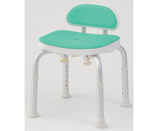 美和商事 コンパクトバスチェア ミニ背付き グリーン BC-01L-GR 1台（ご注文単位1台）【直送品】