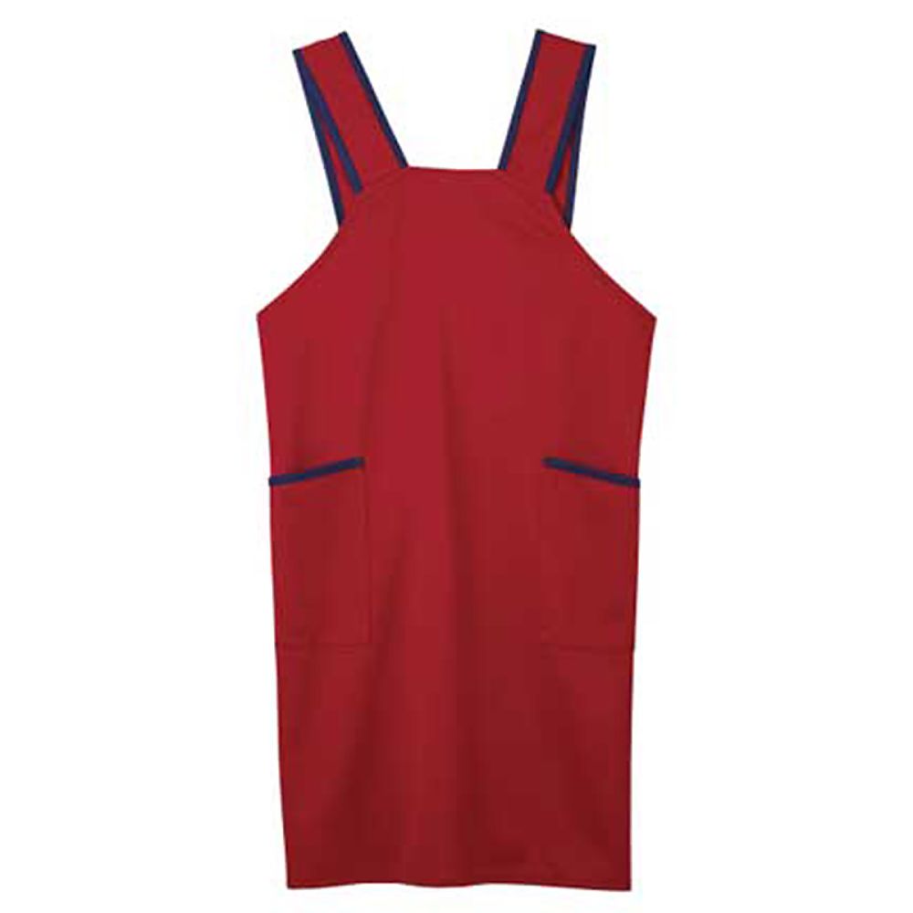 KIRAKU（トンボ） ニットエプロン ストロベリーレッド BL（身丈84cm） CR180-15 BL 1枚（ご注文単位1枚）【直送品】