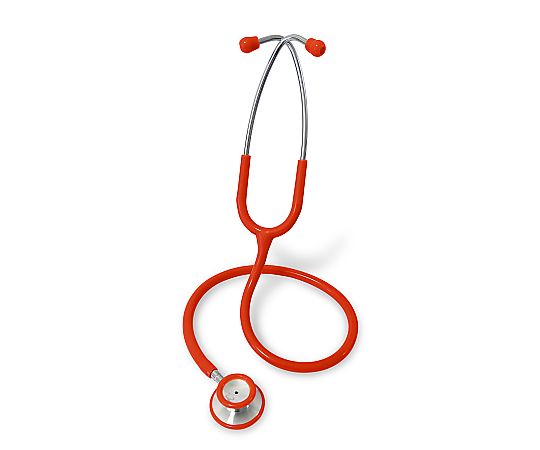 三恵 耳の痛みを軽減したカラダのサインを聴く聴診器 レッド  1本（ご注文単位1本）【直送品】