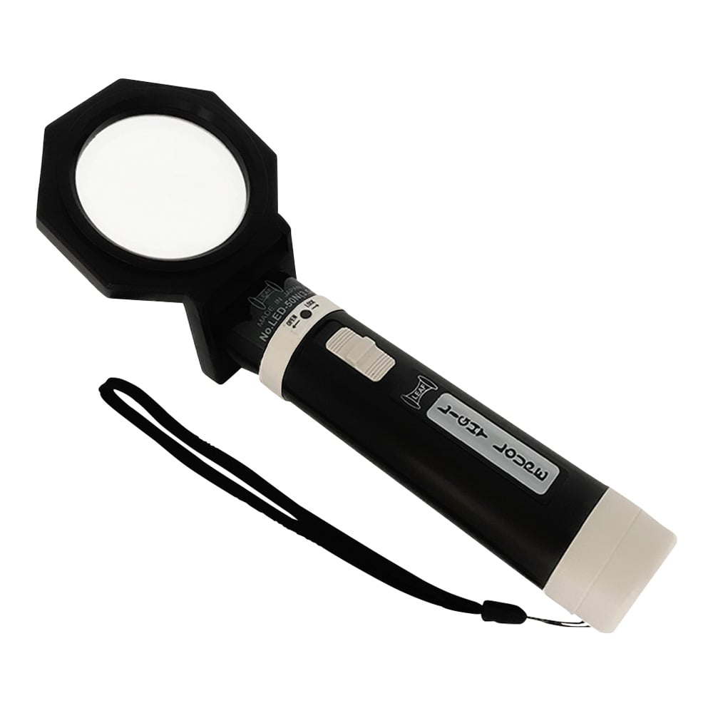 京葉光器 柄付型 LEDライトルーペ 3.5× LED-50N 1個（ご注文単位1個）【直送品】