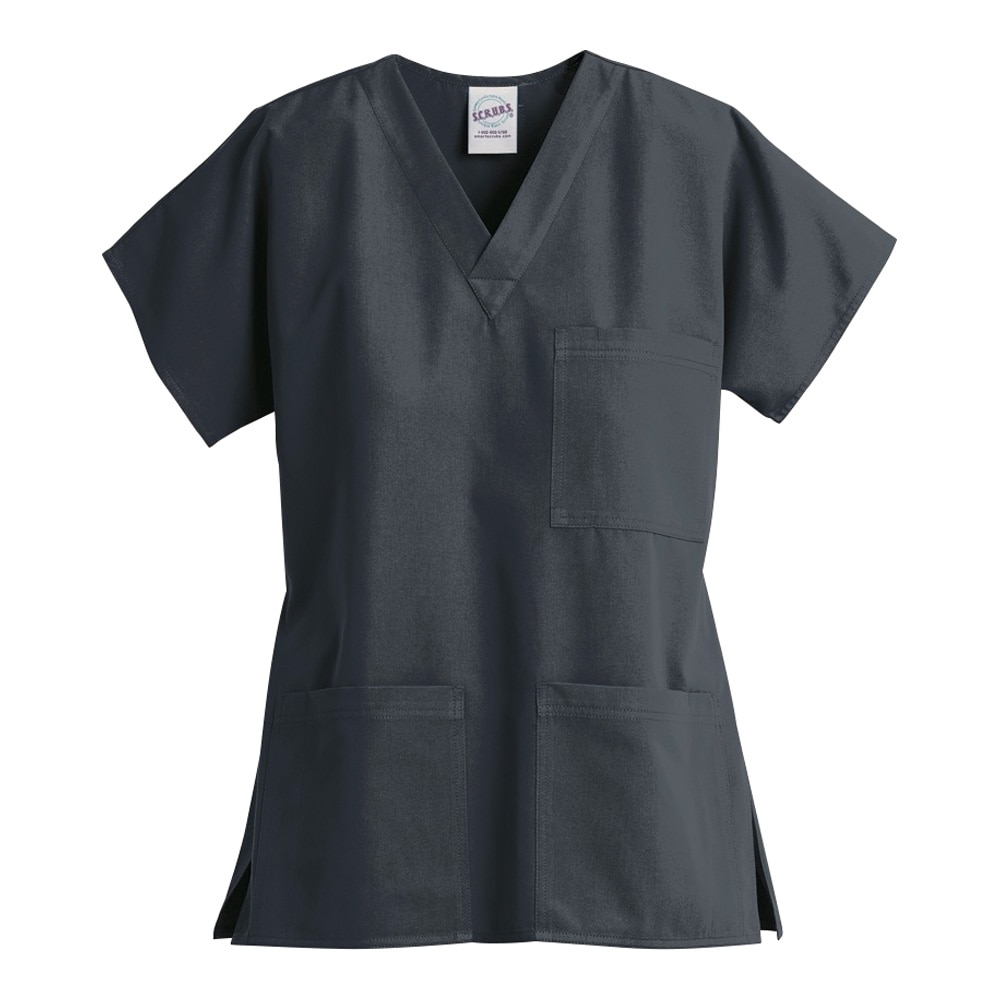 ディーフェイズ スクラブ 3ポケットトップ(男女兼用) ピューター XXS Z1004 1枚(ご注文単位1枚)【直送品】