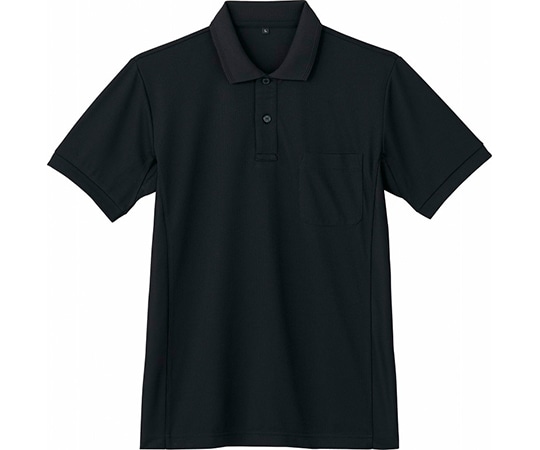 WHISEL(自重堂) 半袖ポロシャツ ブラック S 85894 1枚(ご注文単位1枚)【直送品】