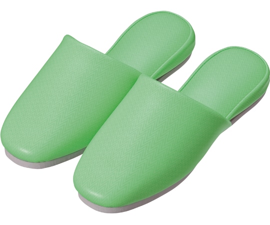 日紅商事 ヘリンボン柄スリッパ グリーン 20足セット NA1003（20ソクセット）-グリーン-26.0cm 1箱（ご注文単位1箱）【直送品】
