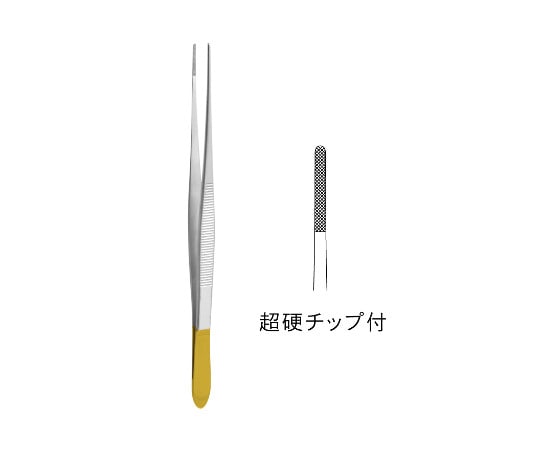 ジェイ・シー・ティ TC付ポッツ・スミス鑷子 JC03-0204 1個(ご注文単位1個)【直送品】