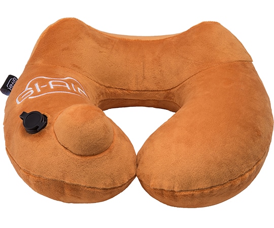 GI-AIR ポンプ式ネックピロー オータムオレンジ HC-017 1個（ご注文単位1個）【直送品】