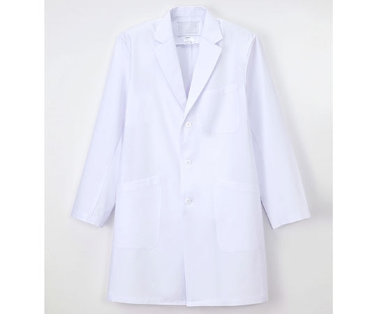 ナガイレーベン 男子シングル診察衣 ホワイト M KEX-5180 1枚（ご注文単位1枚）【直送品】