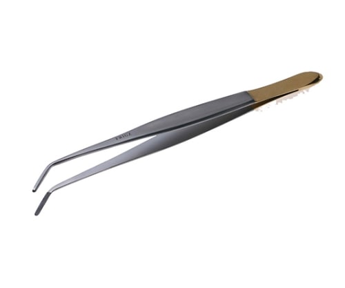 日本フリッツメディコ T/Cクッシング ピンセット角度付 18cm 0.5チップ付 A002-017C 1本(ご注文単位1本)【直送品】