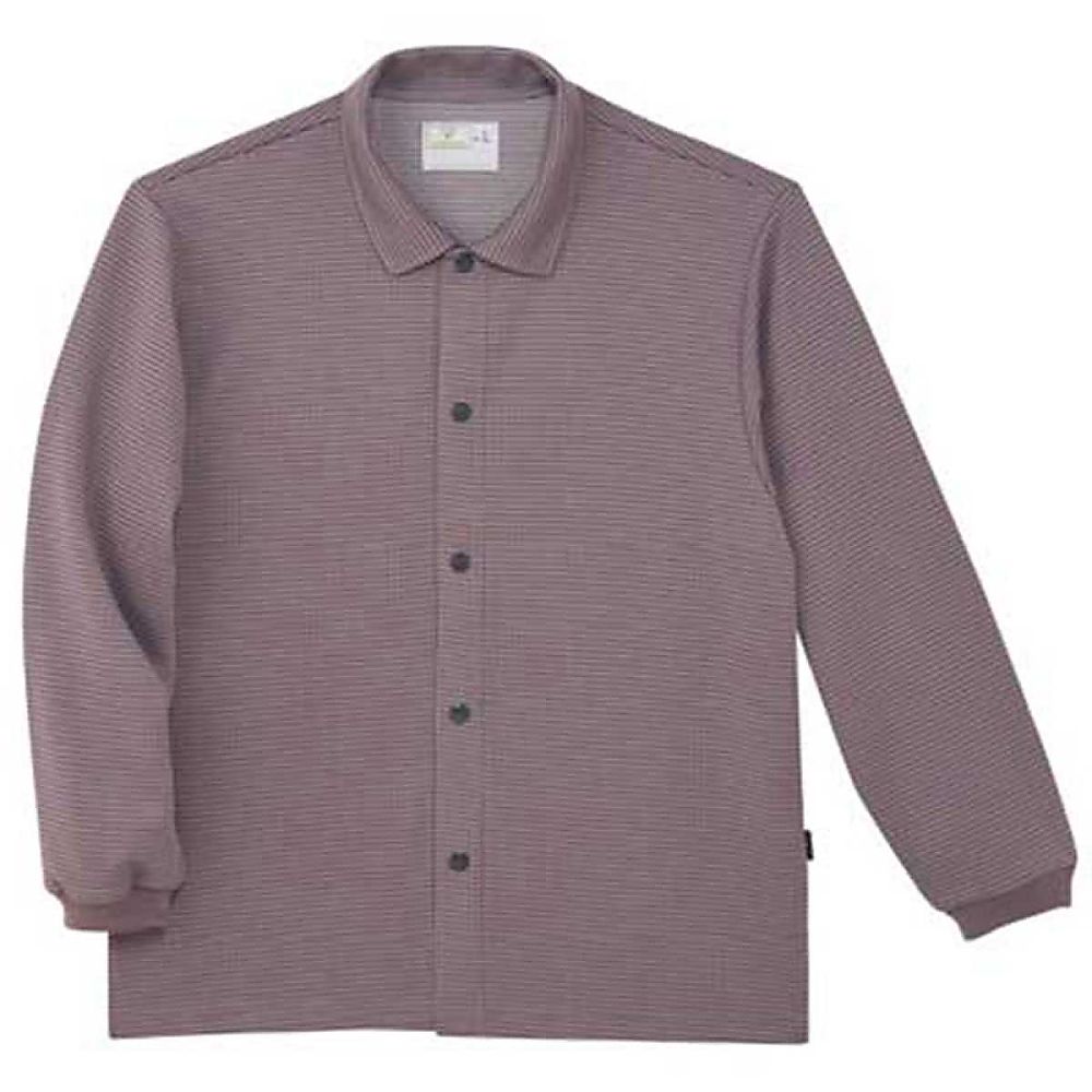 KIRAKU（トンボ） 前開きシャツ ローズブラウン LL（身丈72cm） CR816-29 LL 1枚（ご注文単位1枚）【直送品】