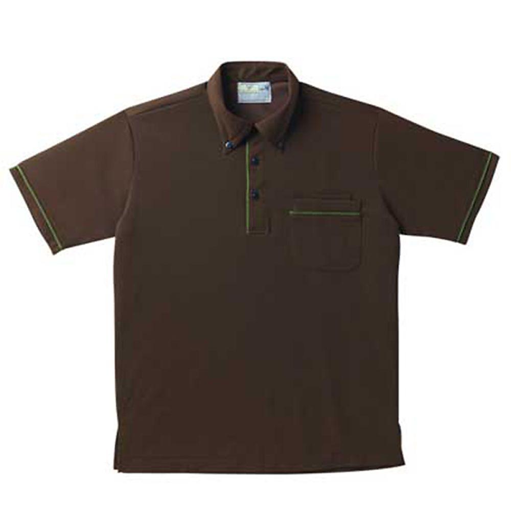 KIRAKU（トンボ） ニットシャツ ブラウン 4L（身丈80cm） CR144-30 4L 1枚（ご注文単位1枚）【直送品】