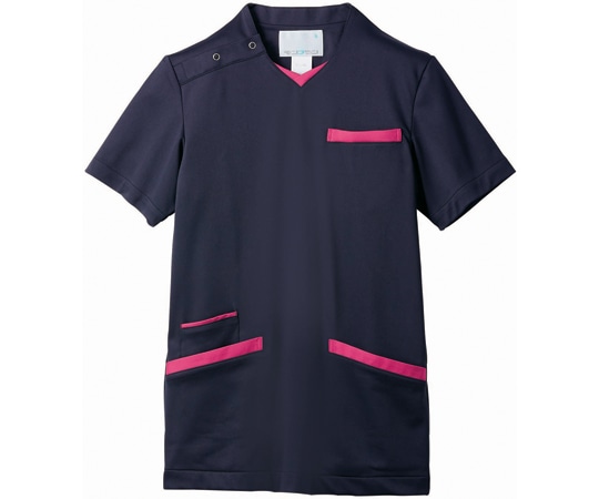 住商モンブラン スクラブ 兼用 半袖 ダークネイビー/バーガンディ S 72-1382 S 1枚（ご注文単位1枚）【直送品】