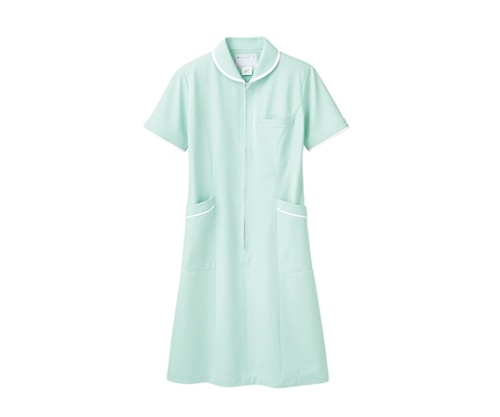 住商モンブラン ナースワンピース 半袖 ミント/白 73-1558 M 1枚(ご注文単位1枚)【直送品】