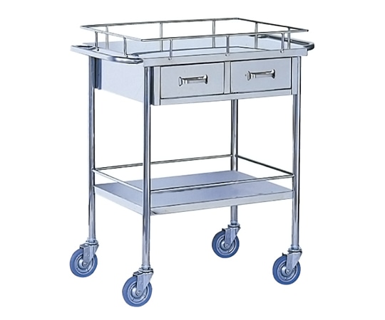 金沢車輌 回診車 2段引き出し付 NSH-57 1個（ご注文単位1個）【直送品】