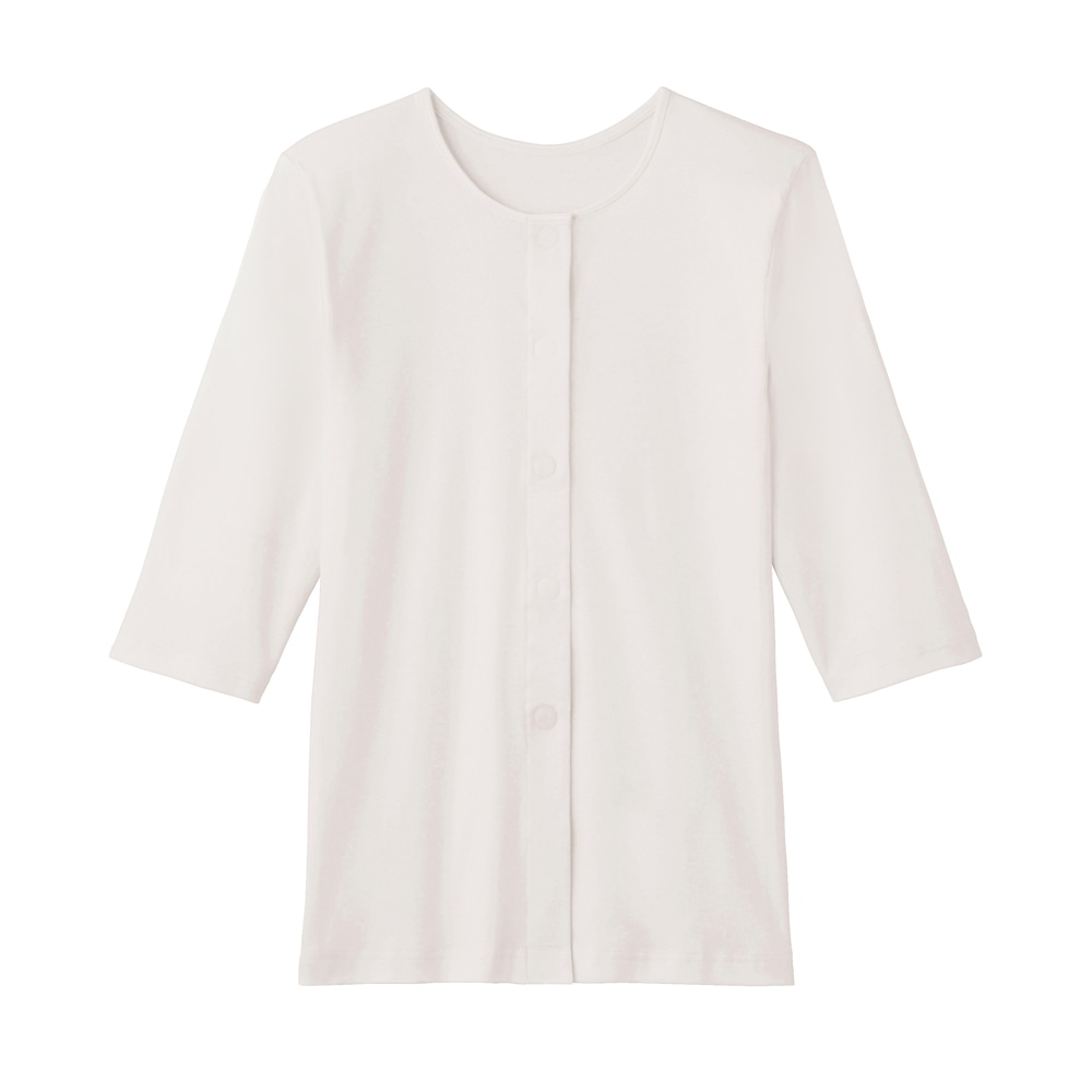 グンゼ（肌着） 婦人7分袖ワンタッチインナー ホワイト LL HW4034 1枚（ご注文単位1枚）【直送品】