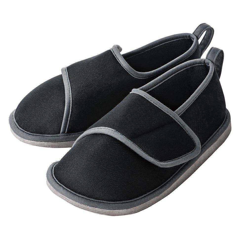 竹虎 転倒予防シューズ つま先つき ブラック M 091383 1足（ご注文単位1足）【直送品】