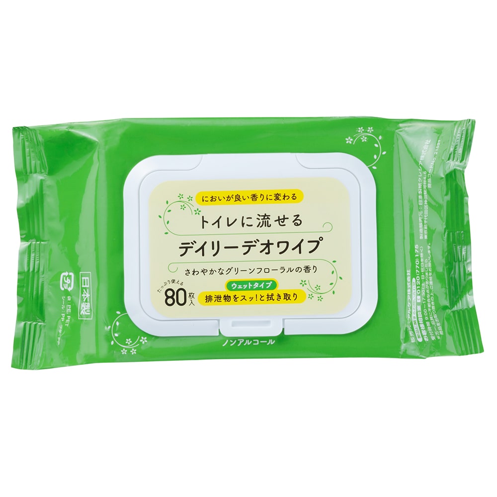 アルケア デイリーデオワイプ 1袋（80枚×3個入） 21591 1袋（ご注文単位1袋）【直送品】
