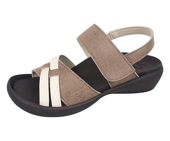 リゲッタ リゲッタ ツートンクロスベルトサンダル チャコール M CJFW3501-CHA-M（23.0cm-23.5cm） 1足（ご注文単位1足）【直送品】