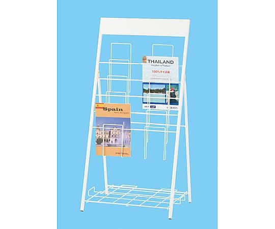 F.M.L パンフレットスタンド 5段2列 LFD5410TW 1台（ご注文単位1台）【直送品】
