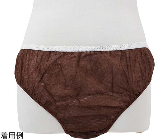 フィフティ・ヴィジョナリー ペーパーショーツ3L（ブラウン）50枚入り WN-017-BR 1袋（ご注文単位1袋）【直送品】