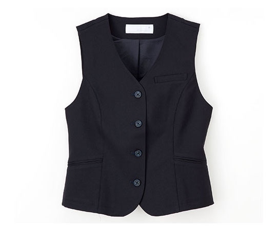 ナガイレーベン 女子ベスト ネイビー L OA6010 1枚（ご注文単位1枚）【直送品】