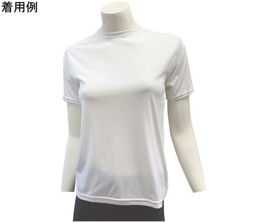 ワンポイント ベーシックTシャツ レディース 半袖 ホワイト M 96921-white-M 1個（ご注文単位1個）【直送品】