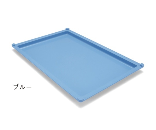サカセ トレー 64-02タイプ（深さ2cm）帯電防止 ブルー PT64-02 1個（ご注文単位1個）【直送品】