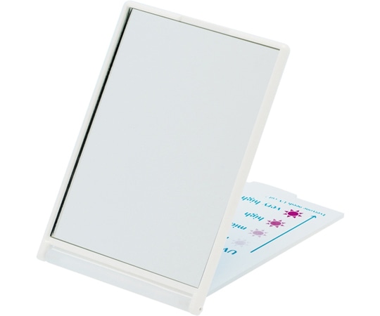 堀内鏡工業 UVレベルチェック コンパクトミラー 二つ折り UV-003 1個（ご注文単位1個）【直送品】