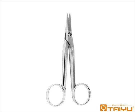 TAIYU（大祐医科工業） 金冠剪刀 反 ネジ止 全長12cm ステンレス製 TY-184B 1本（ご注文単位1本）【直送品】
