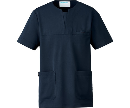 KAZEN スクラブ（男女兼用）ネイビー LL 989-48L 1枚（ご注文単位1枚）【直送品】